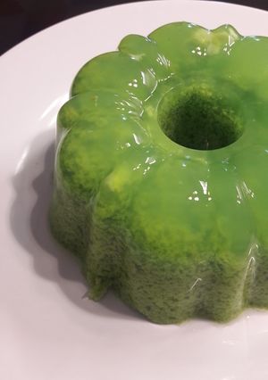 Foto resep Puding lumut pandan
