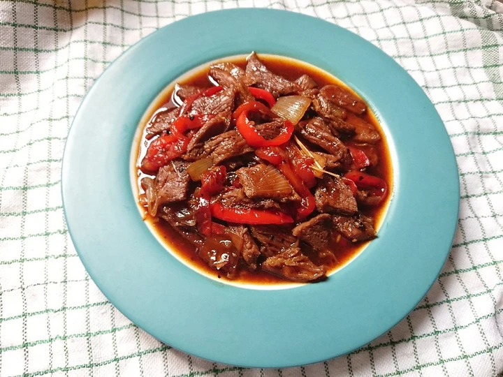 Cara Mudah Membuat Resep Daging sapi lada hitam Anti Ribet, Sempurna