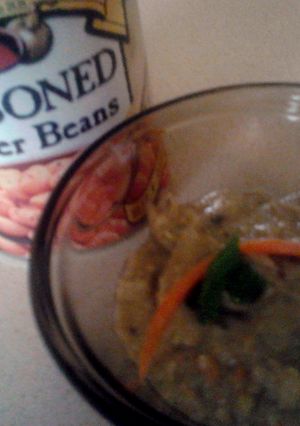 A picture of smoked oyster butterbean dip.