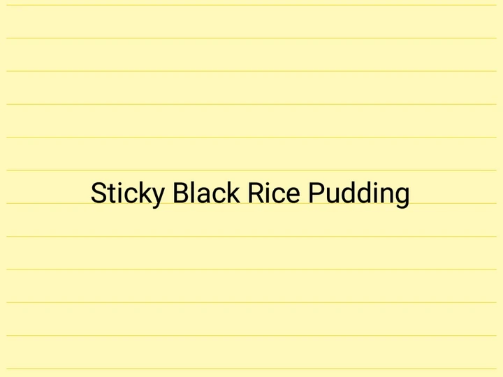 Easy Way Make Recipe Thai Sticky Black Rice Pudding (Mark&amp;#39;s Cuisine) that is  Makes Drooling, Can Spoil the Tongue}