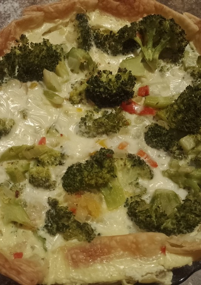 Una foto de Tarta de brócoli y queso