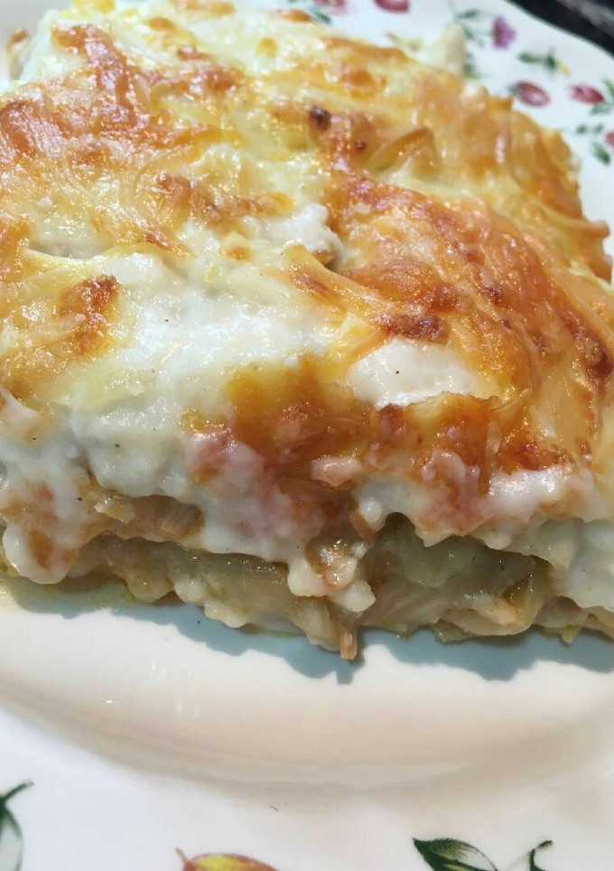 Una foto de Lasaña de berenjenas y atún