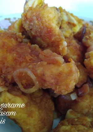 Foto resep Fillet ikan gurame bumbu asam manis