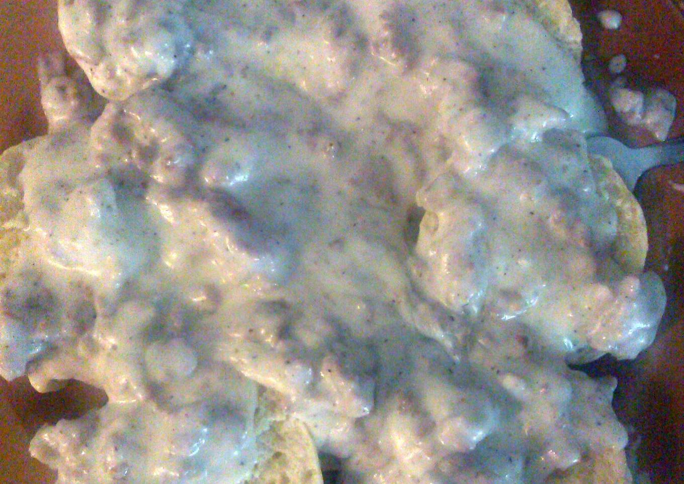 my breakfast pork sausage gravy