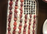 A picture of strawberry dessert