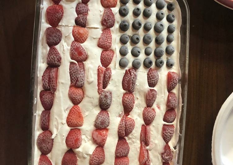 How to Prepare Quick 4th july short cake