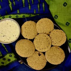 A picture of Protein Rich Moong Dal Flour Idli.