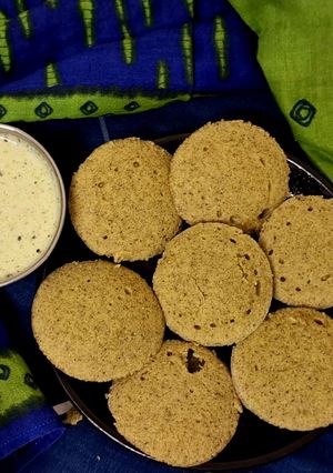 A picture of Protein Rich Moong Dal Flour Idli.