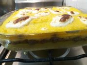 Una foto de postre con polenta