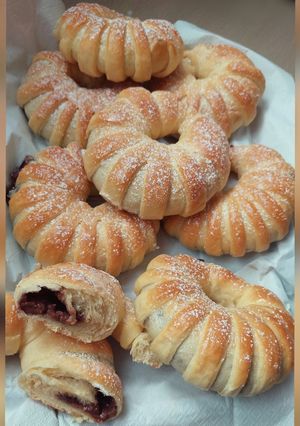 Csokikrémes koszorú recept fotója