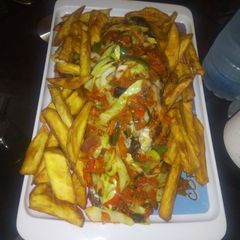 A picture of Grilled Tilapia with sweet potatoes.
