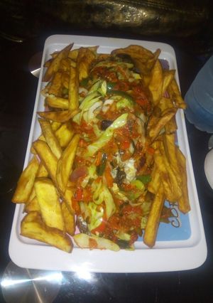 A picture of Grilled Tilapia with sweet potatoes.