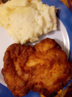 Una foto de Pollo frito con costra