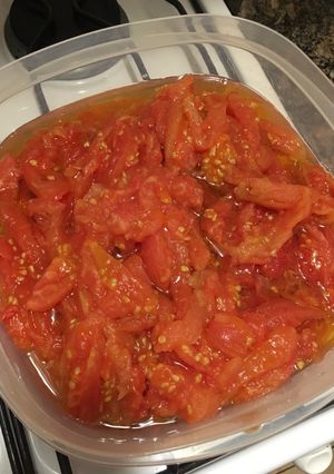 Una foto de 🍅 Salsa fría de tomates 🍅