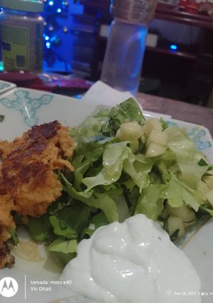 Una foto de Ensalada tipo Waldorf vegana con no pollo 🌱