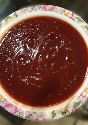 A picture of Imli khajur ki Chutney.