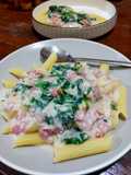 Penne Pasta Creamy Spinach