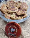 Panquequitos de manzana y mantequilla de maní BLW