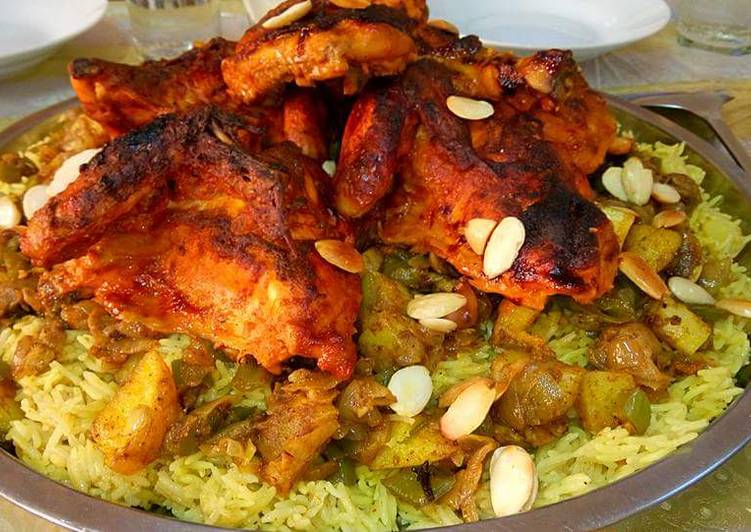 تندوري الدجاج مع الارز
