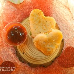 A picture of Heart Stuffed Sandwiches.