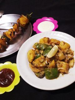 তন্দুরি আলু চাট(Tandoori alu chat recipe in Bengali) রেসিপির প্রধান ছবি