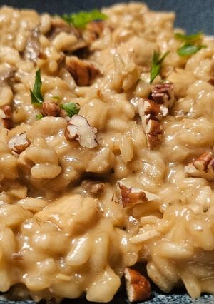 Foto de Risotto de Cogumelos Porcini e Camarão