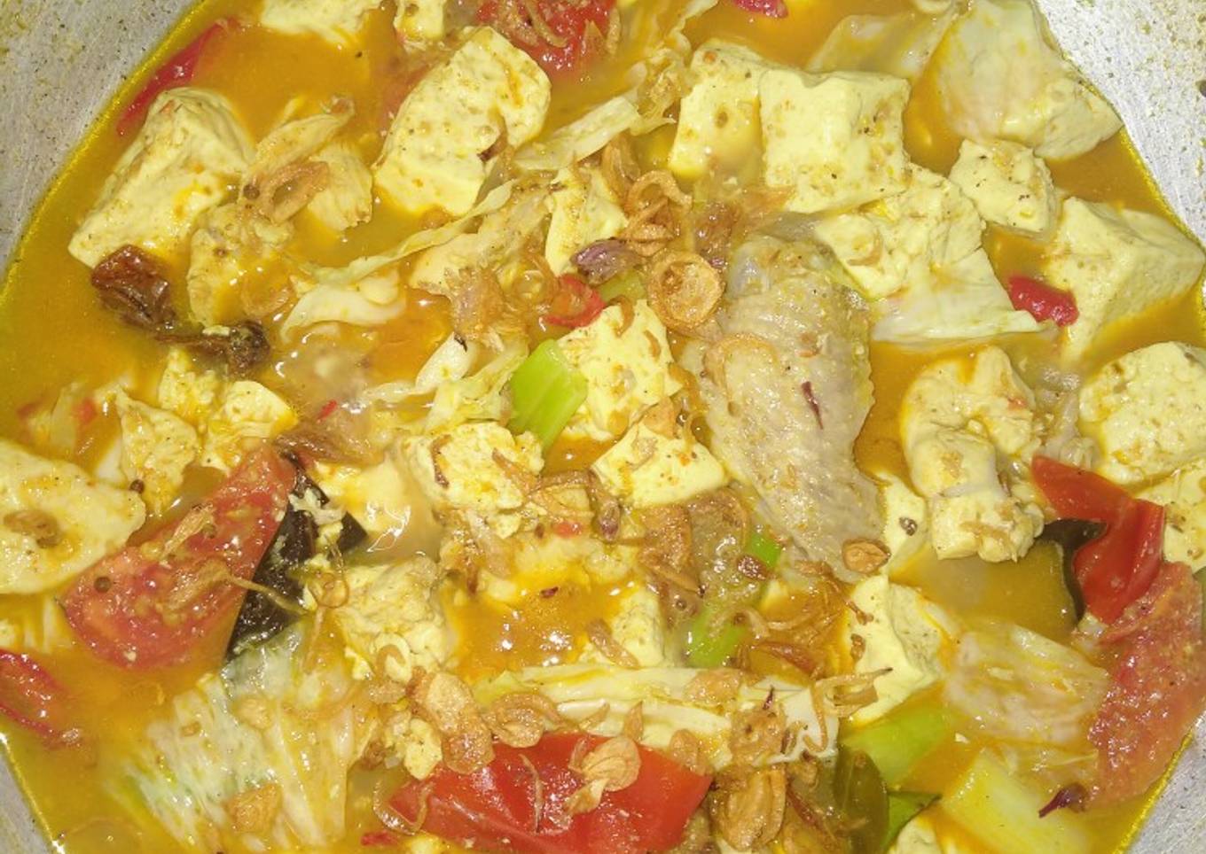Tongseng ayam tahu