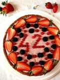 Crostata con mousse alle fragole 🍓