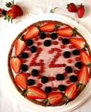 Crostata con mousse alle fragole 🍓