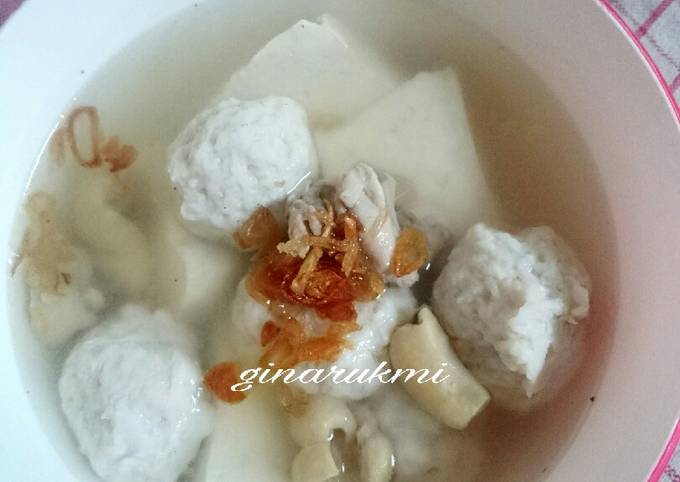 Resep Bakso kuah sederhana Anti Gagal