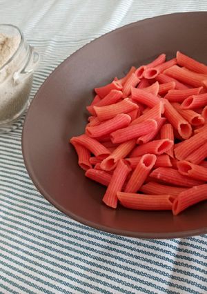 Una foto de Salsa de champiñones y tofu con mambo para añadir a la pasta