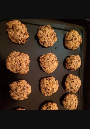 Foto resep Choco oat cookies 3 bahan untuk Diet