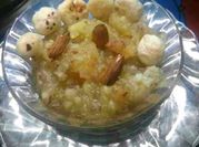 A picture of aloo ka halwa