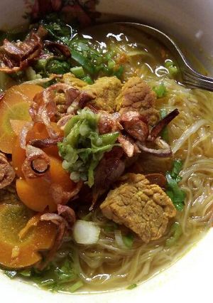 Foto resep Soto daging sapi 🐄 bumbu kuning 🍛