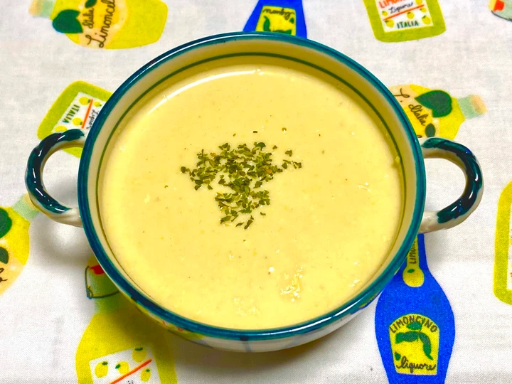 Easy Ways Make Recipes Corn &amp;amp; Sweet Potato Rich Cold Potage Soup the Delicious Delicious.