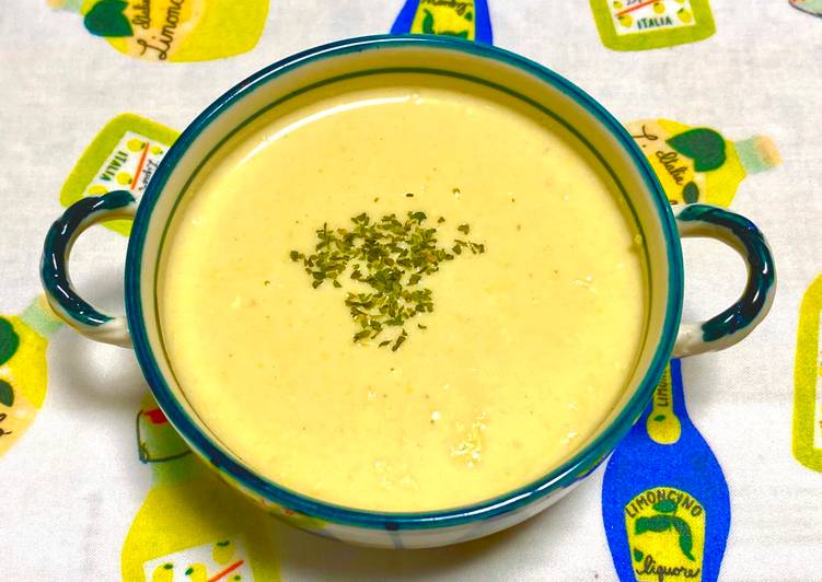 Recipe of Super Quick Homemade Corn &amp; Sweet Potato Rich Cold Potage Soup