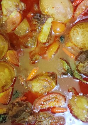 Foto resep Semur Iga Telur Pedas