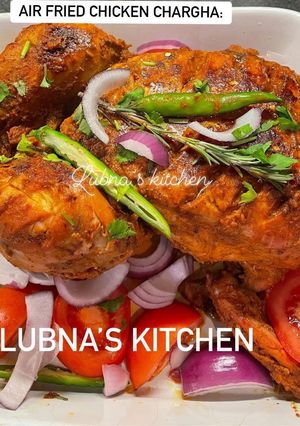 A picture of Air Fried Chicken Chargha:.