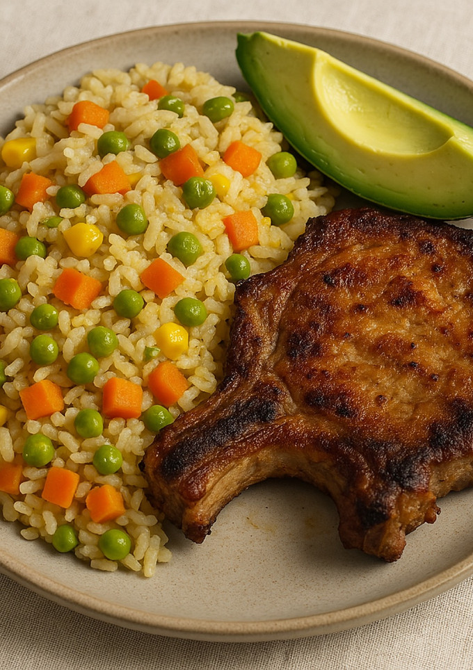Una foto de Arroz ala jardinera Ami estilo