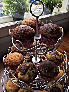صورة لوصفة كب كيك رخامي - Marble Cupcake