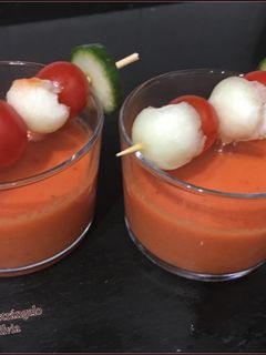 Una foto de Gazpacho con melón