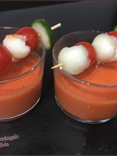 Una foto de Gazpacho con melón