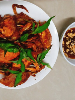 Hình của món Ghẹ sữa chiên giòn.