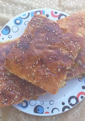 صورة لوصفة خبزة محشية بالخضر في الفرن