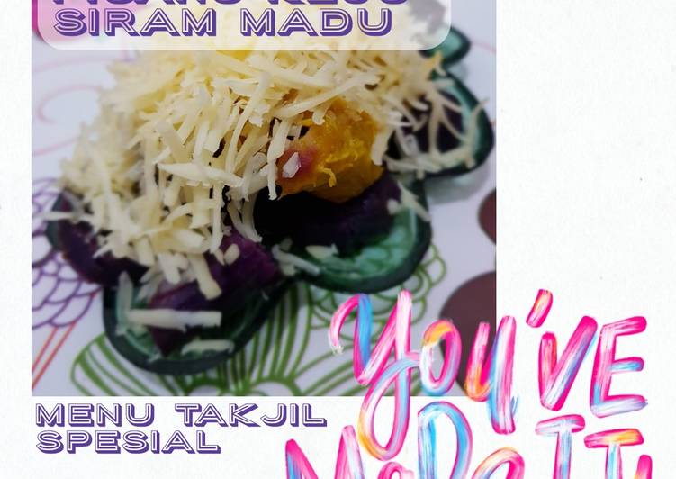 Ubi Ungu Pisang Keju Siram Madu 🍠🍌🧀🍯