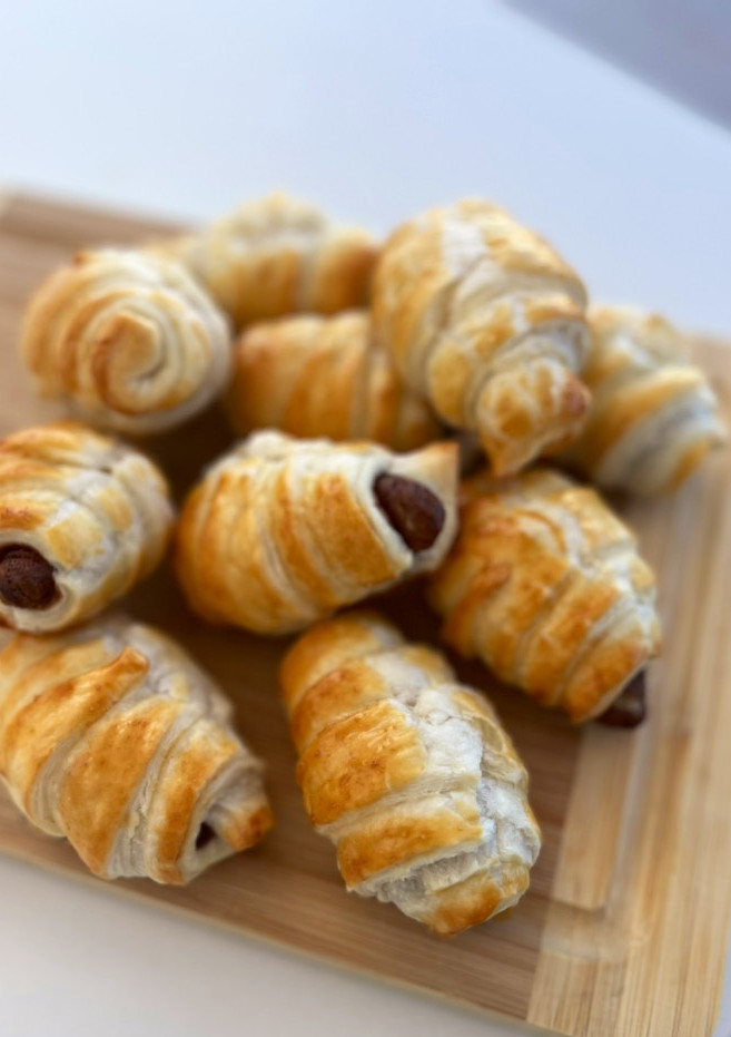 Una foto de Croissants de kinder choco Bons facilísimos