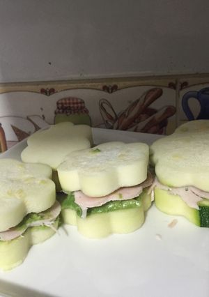 Una foto de Flor de zapallo italiano relleno 😋