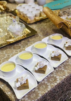 عکسی از دستور دسر سابونه يا ساگو كاراملی