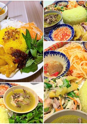 Hình của món Cơm gà Hội An.
