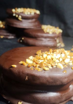 Una foto de Alfajores de chocolate
